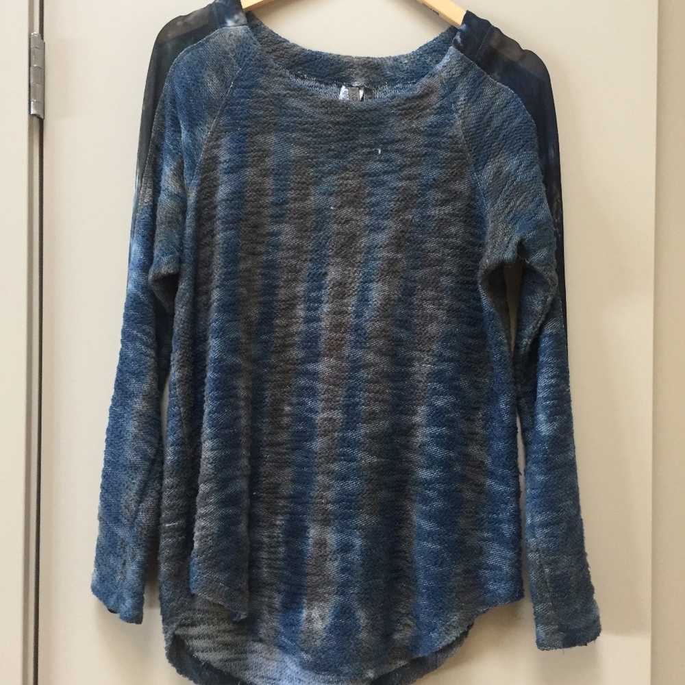 XCVI | Textured Tie Dye Light Knit Sweater
